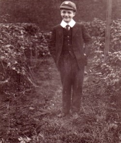 Robin Skelton in school uniform