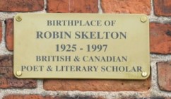 The Robin Skelton Memorial Plaque