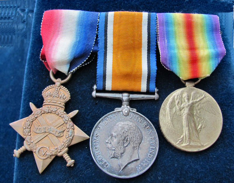 Medals awarded to Private Fred Gilliatt