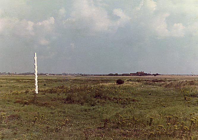 The rocket firing post at Sammy's Point, Easington in 1971