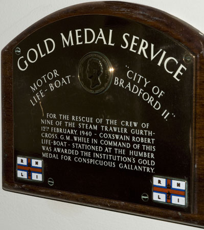 The first of Coxwain Robert Cross' Gold Medals