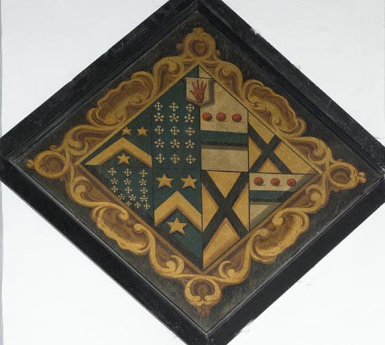 One of several hatchments in Winestead Church