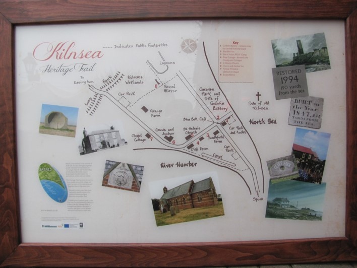 Kilnsea information board
