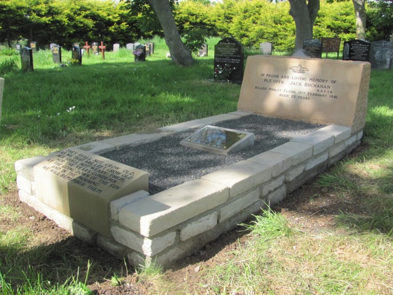 The grave after restoration