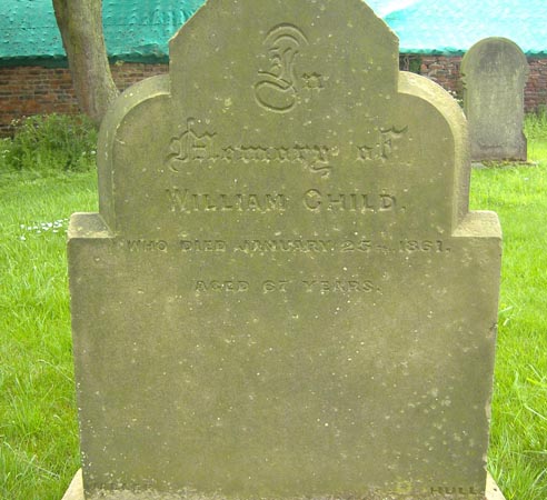 Gravestone of William Child