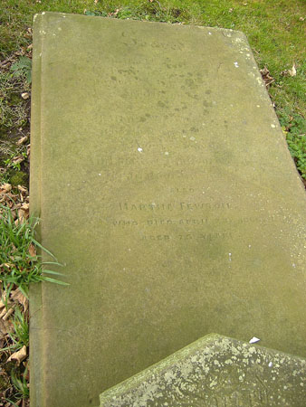 The gravestone of John Fewson, his wife Jemima and Martha Fewson