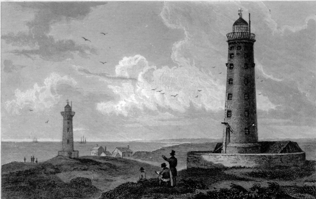 The low and high lighthouses, 1829