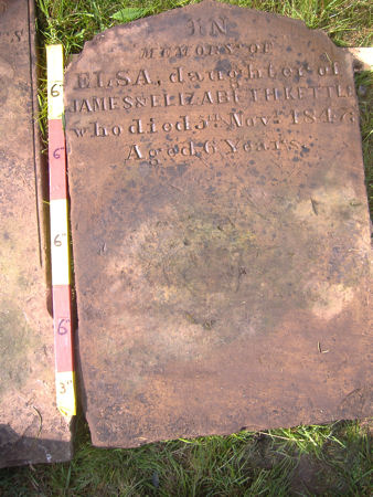 The gravestone of Elsa Kettle