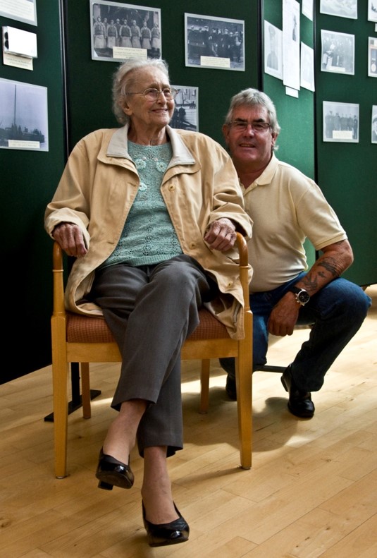 Miss Vera Cross and Brian Bevan, who also won the gold medal