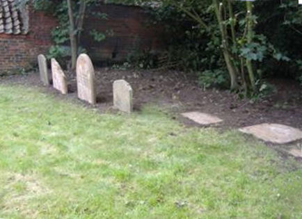 Re-erecting the stones in Easington churchyard 2
